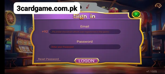 3 card game login